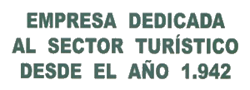 Empresa dedicada al sector turístico desde el año 1942